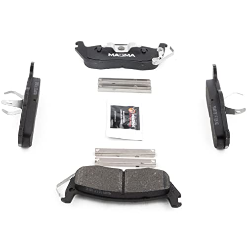 MAGMA Premium PMD1087M Semi-Metallic Brake Pads, Rear