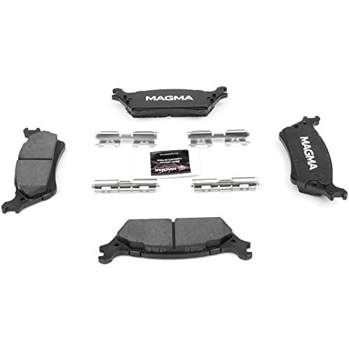 MAGMA Premium PMD1602C Ceramic Brake Pads, Rear