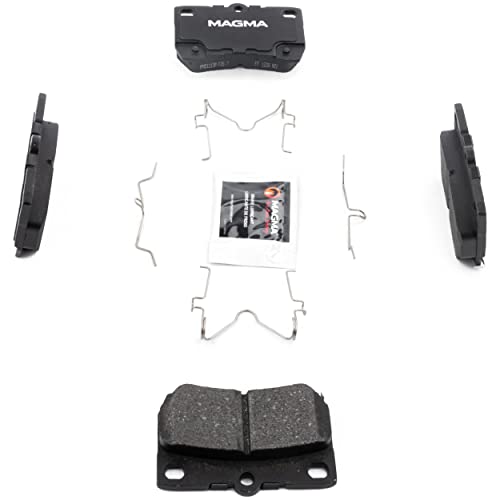 MAGMA Premium PMD1113M Semi-Metallic Brake Pads, Rear