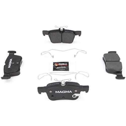MAGMA Premium PMD1665C Ceramic Brake Pads, Rear
