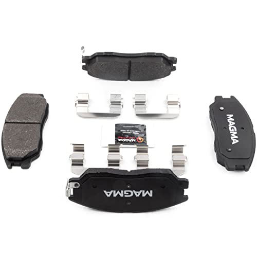 MAGMA Premium PMD1013M Semi-Metallic Brake Pads, Front