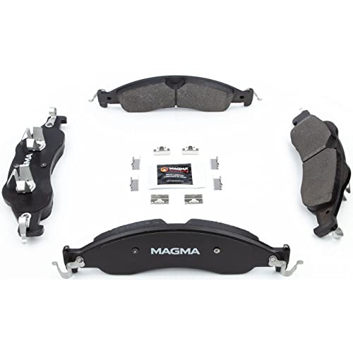 MAGMA Premium PMD1278M Semi-Metallic Brake Pads, Front