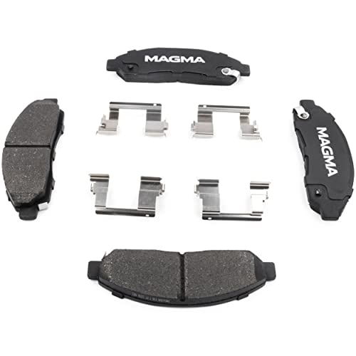 MAGMA Premium PMD1039M Semi-Metallic Brake Pads, Front