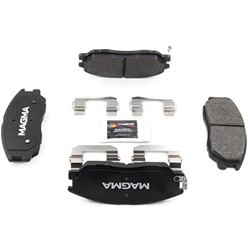 MAGMA Premium PMD1013M Semi-Metallic Brake Pads, Front