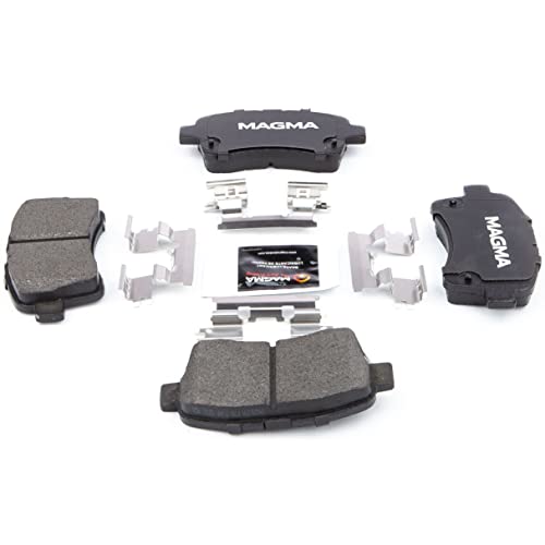 MAGMA Premium PMD937M Semi-Metallic Brake Pads, Front