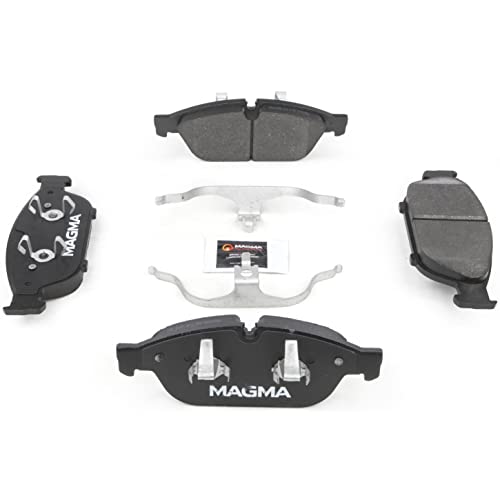 MAGMA Premium PMD1549M Semi-Metallic Brake Pads, Front