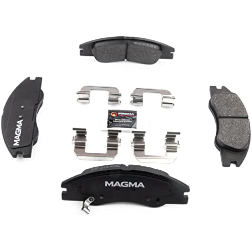 MAGMA Premium PMD1074M Semi-Metallic Brake Pads, Front