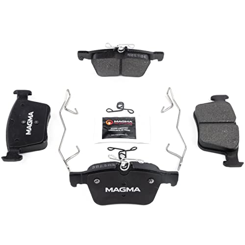 MAGMA Premium PMD1761M Semi-Metallic Brake Pads, Rear