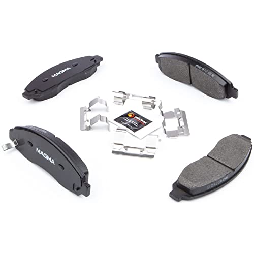 MAGMA Premium PMD962M Semi-Metallic Brake Pads, Front