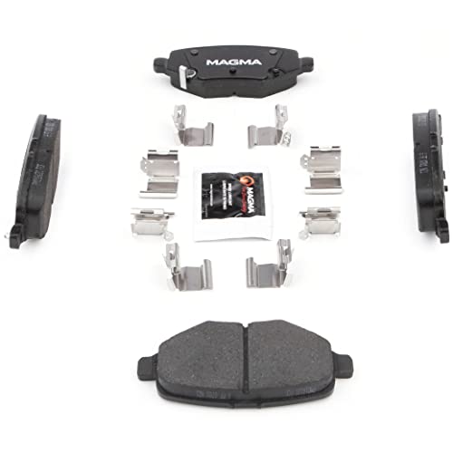 MAGMA Premium PMD1612C Ceramic Brake Pads, Rear