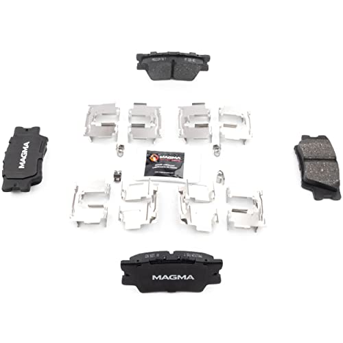 MAGMA Premium PMD1212M Semi-Metallic Brake Pads, Rear