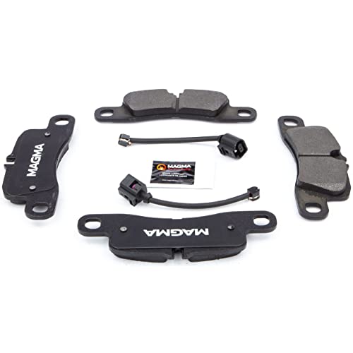 MAGMA Premium PMD1390M Semi-Metallic Brake Pads, Rear