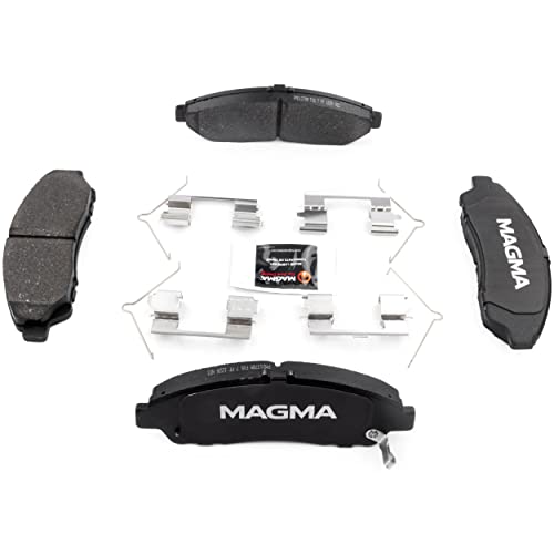 MAGMA Premium PMD1378M Semi-Metallic Brake Pads, Front