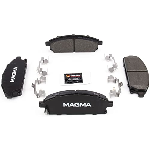 MAGMA Premium PMD855M Semi-Metallic Brake Pads, Front