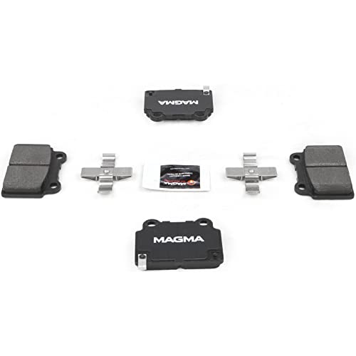 MAGMA Premium PMD1368M Semi-Metallic Brake Pads, Rear