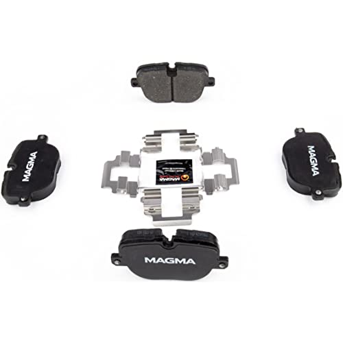 MAGMA Premium PMD1427M Semi-Metallic Brake Pads, Rear