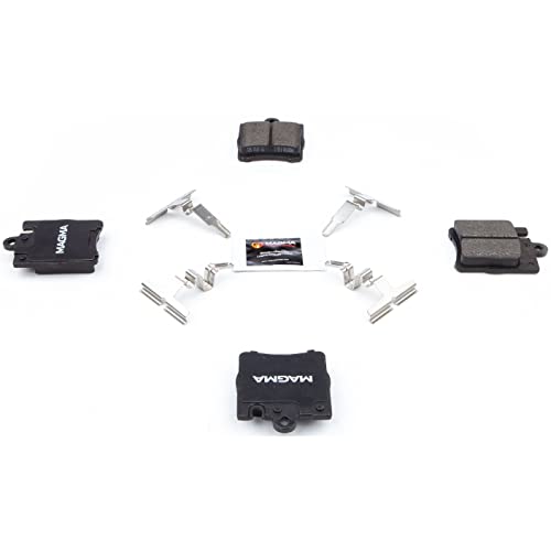MAGMA Premium PMD876M Semi-Metallic Brake Pads, Rear