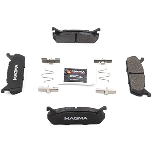 MAGMA Premium PMD458M Semi-Metallic Brake Pads, Rear