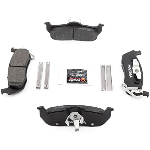 MAGMA Premium PMD1087M Semi-Metallic Brake Pads, Rear