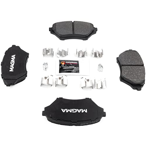 MAGMA Premium PMD890M Semi-Metallic Brake Pads, Front