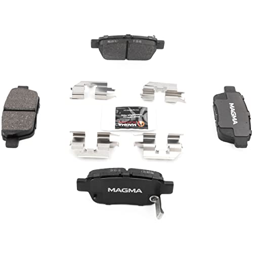 MAGMA Premium PMD1103M Semi-Metallic Brake Pads, Rear