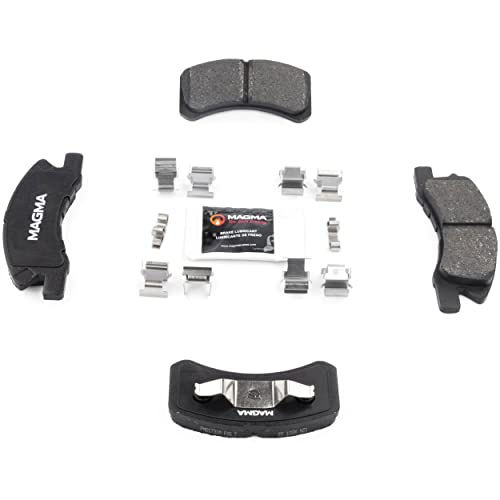 MAGMA Premium PMD1731M Semi-Metallic Brake Pads, Front