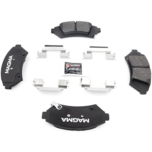 MAGMA Premium PMD1076M Semi-Metallic Brake Pads, Front