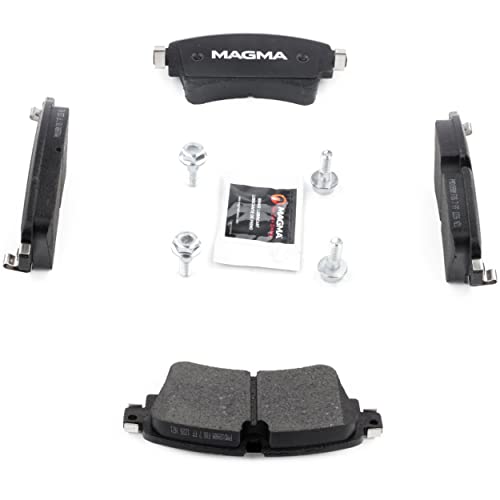 MAGMA Premium PMD1898M Semi-Metallic Brake Pads, Rear