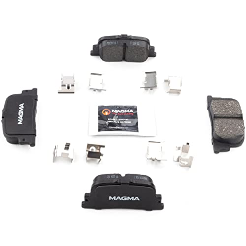 MAGMA Premium PMD835M Semi-Metallic Brake Pads, Rear
