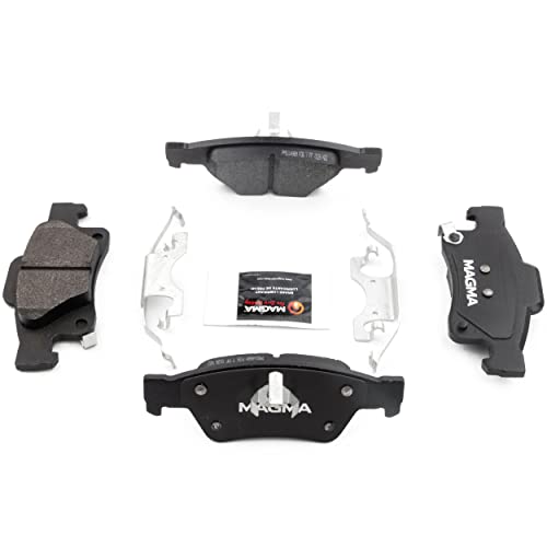 MAGMA Premium PMD1498M Semi-Metallic Brake Pads, Rear