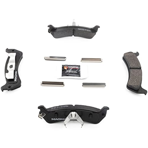 MAGMA Premium PMD667M Semi-Metallic Brake Pads, Rear