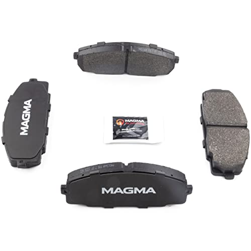 MAGMA Premium PMD1344M Semi-Metallic Brake Pads, Front