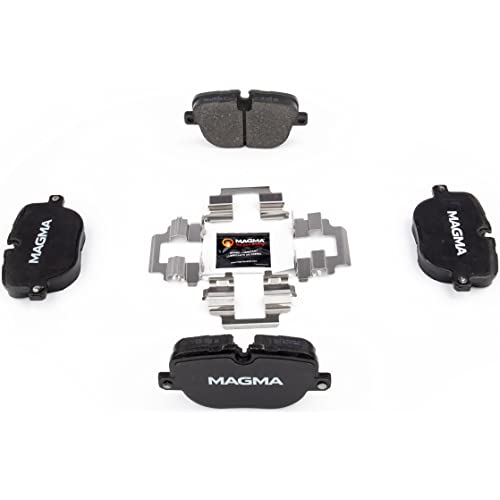 MAGMA Premium PMD1427M Semi-Metallic Brake Pads, Rear