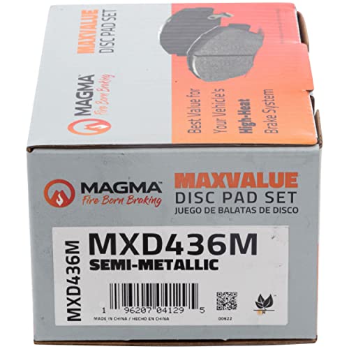 MAGMA MaxValue MXD436M Semi-Metallic Brake Pads, Front