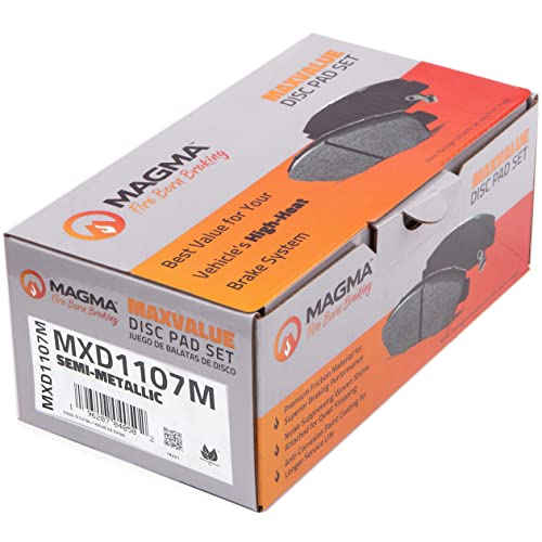 MAGMA MaxValue MXD1107M Semi-Metallic Brake Pads, Front