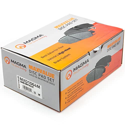 MAGMA MaxValue MXD1064M Semi-Metallic Brake Pads, Rear