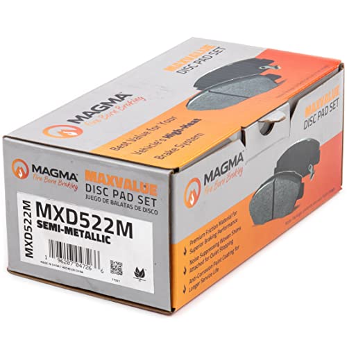 MAGMA MaxValue MXD522M Semi-Metallic Brake Pads, Front