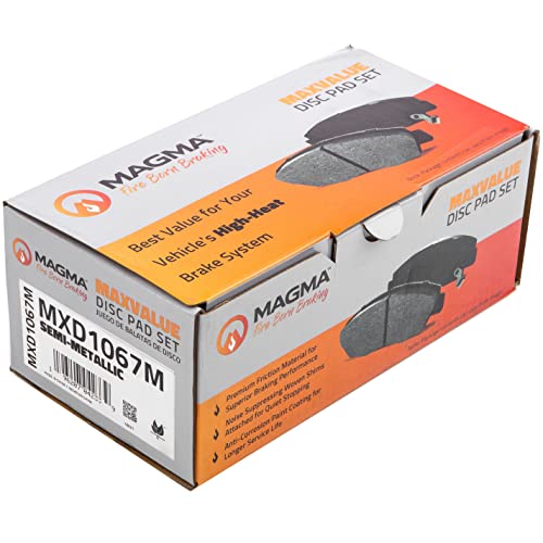 MAGMA MaxValue MXD1067M Semi-Metallic Brake Pads, Rear