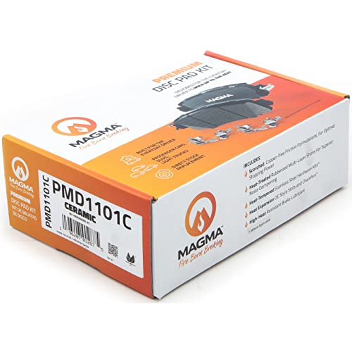MAGMA Premium PMD1101C Ceramic Brake Pads, Rear
