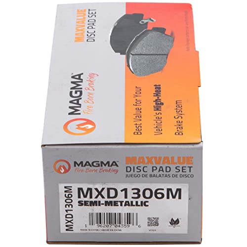 MAGMA MaxValue MXD1306M Semi-Metallic Brake Pads, Front