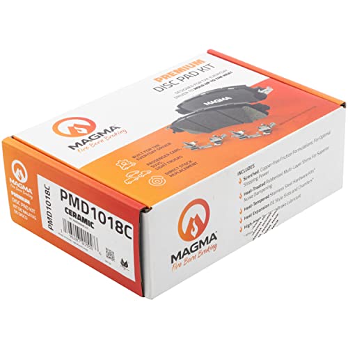 MAGMA Premium PMD1018C Ceramic Brake Pads, Rear