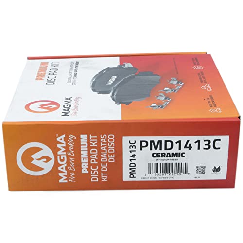 MAGMA Premium PMD1413C Ceramic Brake Pads, Front