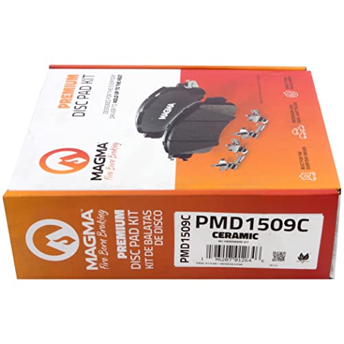 MAGMA Premium PMD1509C Ceramic Brake Pads, Front