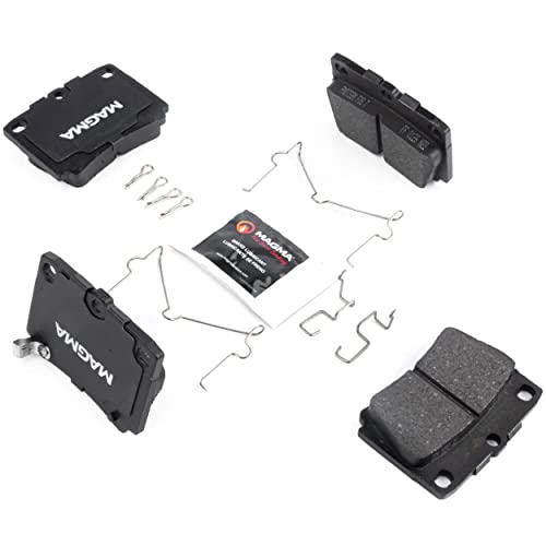 MAGMA Premium PMD733M Semi-Metallic Brake Pads, Rear