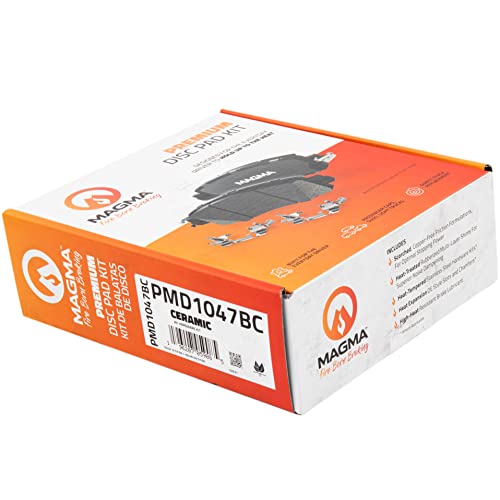 MAGMA Premium PMD1047BC Ceramic Brake Pads, Front
