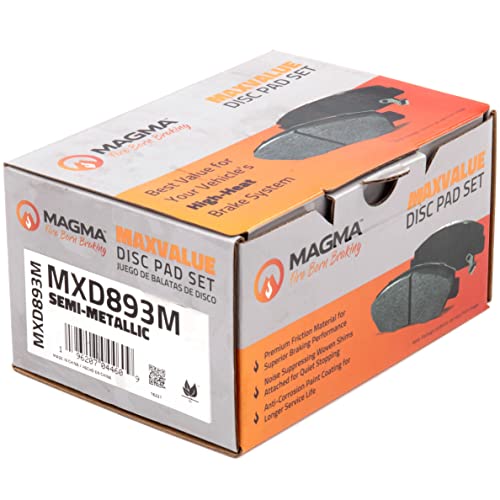 MAGMA MaxValue MXD893M Semi-Metallic Brake Pads, Front