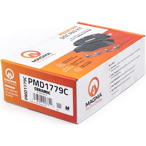 MAGMA Premium PMD1779C Ceramic Brake Pads, Rear
