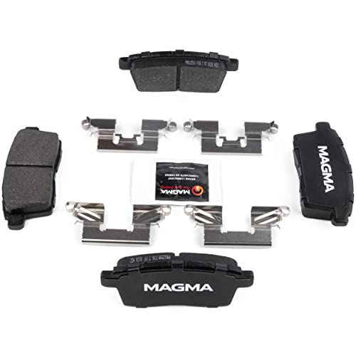 MAGMA Premium PMD1259M Semi-Metallic Brake Pads, Rear