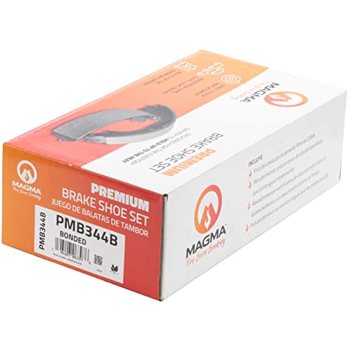 MAGMA Premium PMB344B Bonded Drum Brake Shoe, Rear