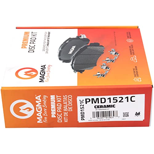MAGMA Premium PMD1521C Ceramic Brake Pads, Front